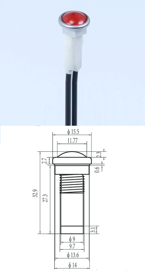 10mm Yüksek Parlaklıklı Pilot Lamba Renk Göstergesi LED A-30 0